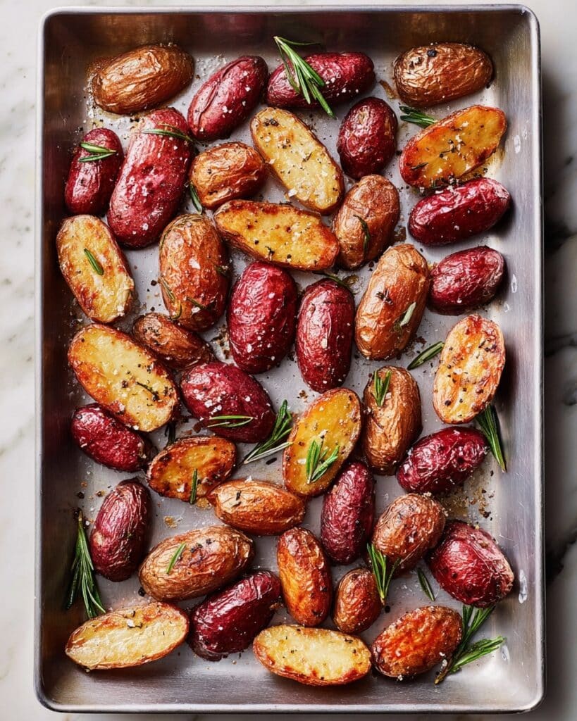 Roasted Fingerling Potatoes with Rosemary and Garlic Recipe
