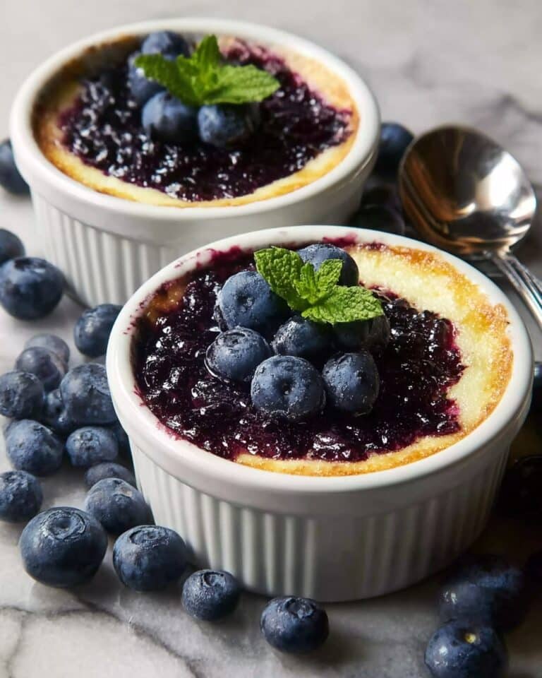 Baked Blueberry Cottage Cheese Bowls Recipe