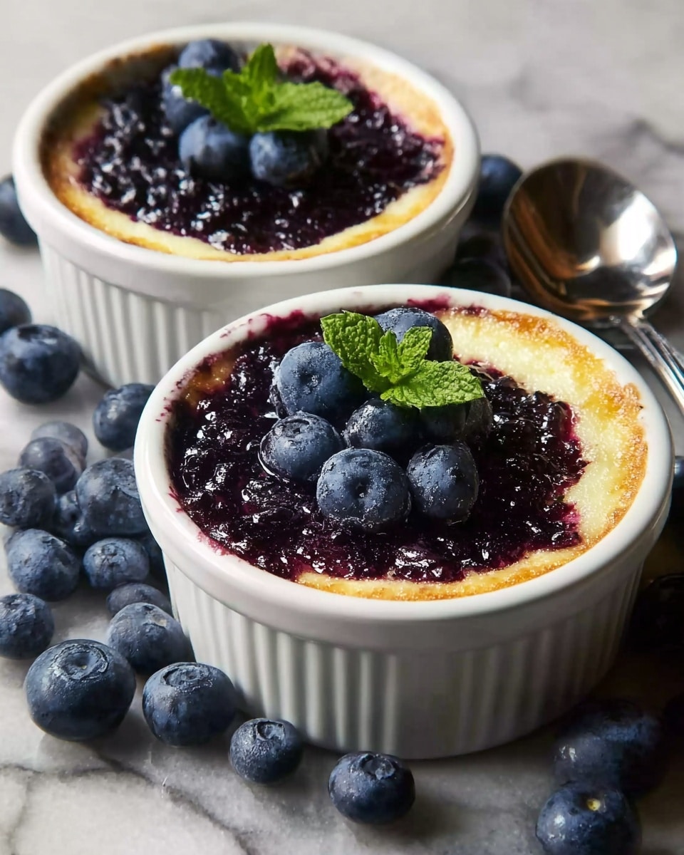 Baked Blueberry Cottage Cheese Bowls Recipe