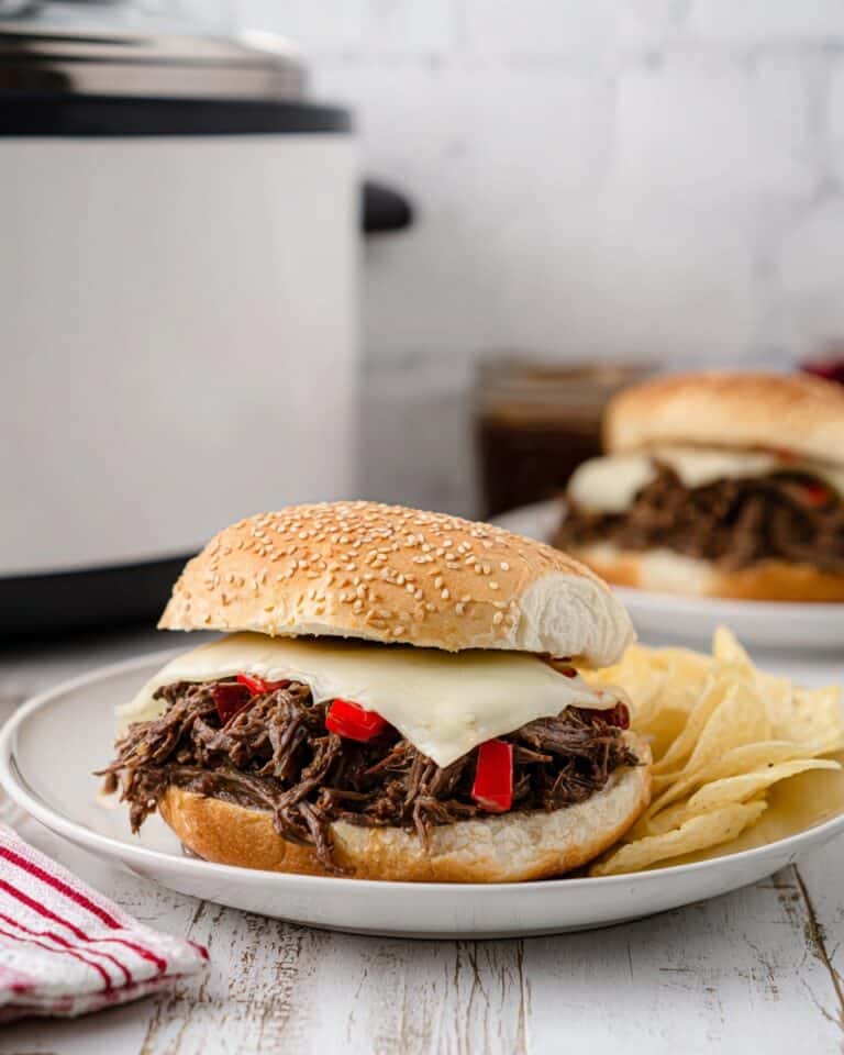 Slow Cooker Italian Beef Sandwiches Recipe