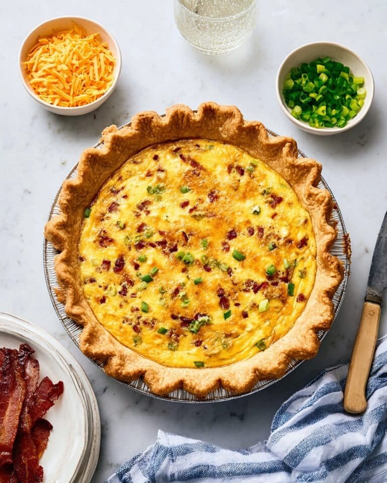 Cottage Cheese & Bacon Quiche Recipe