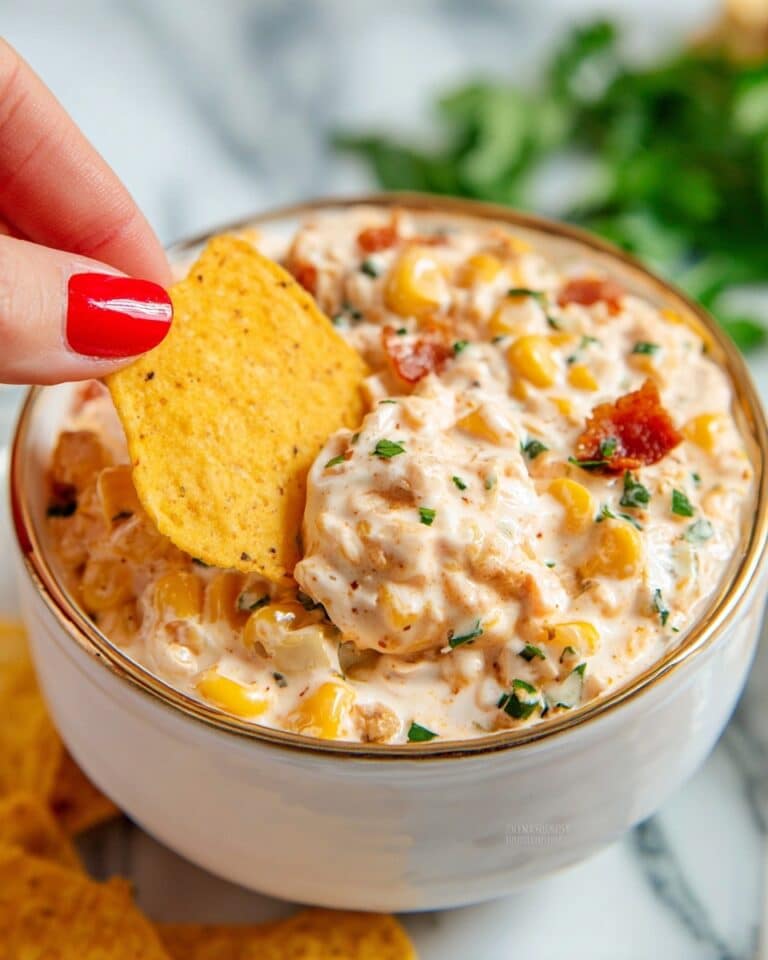 Creamy Corn Dip with Bacon and Fresh Herbs Recipe