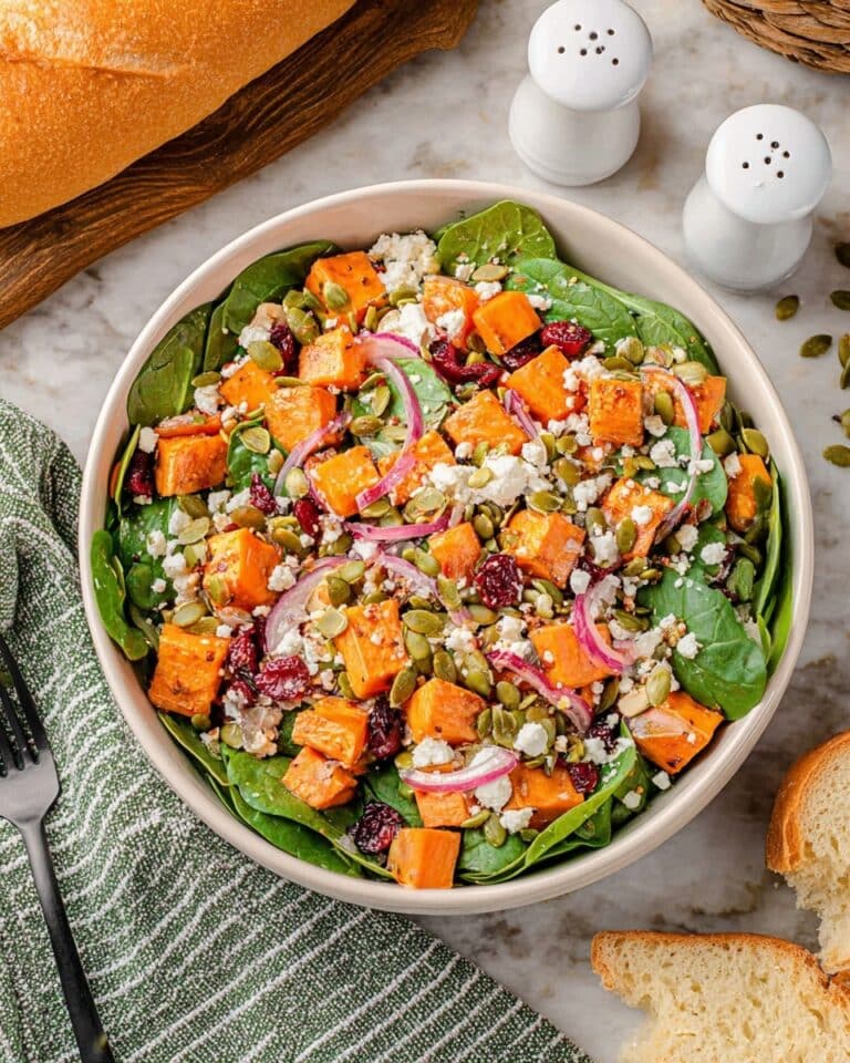 Sweet Potato Salad with Honey Mustard Dressing, Cranberries, and Feta Recipe