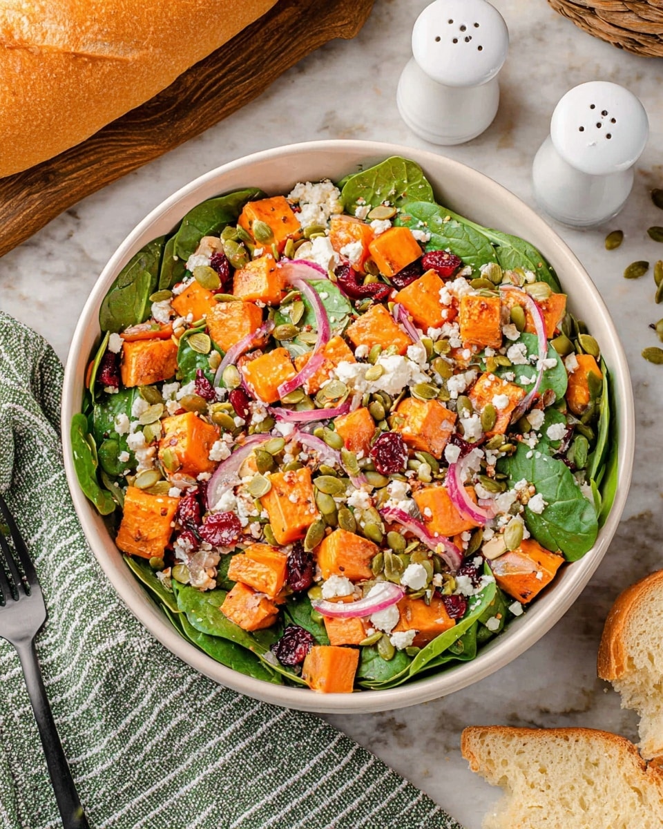 Sweet Potato Salad with Honey Mustard Dressing, Cranberries, and Feta Recipe
