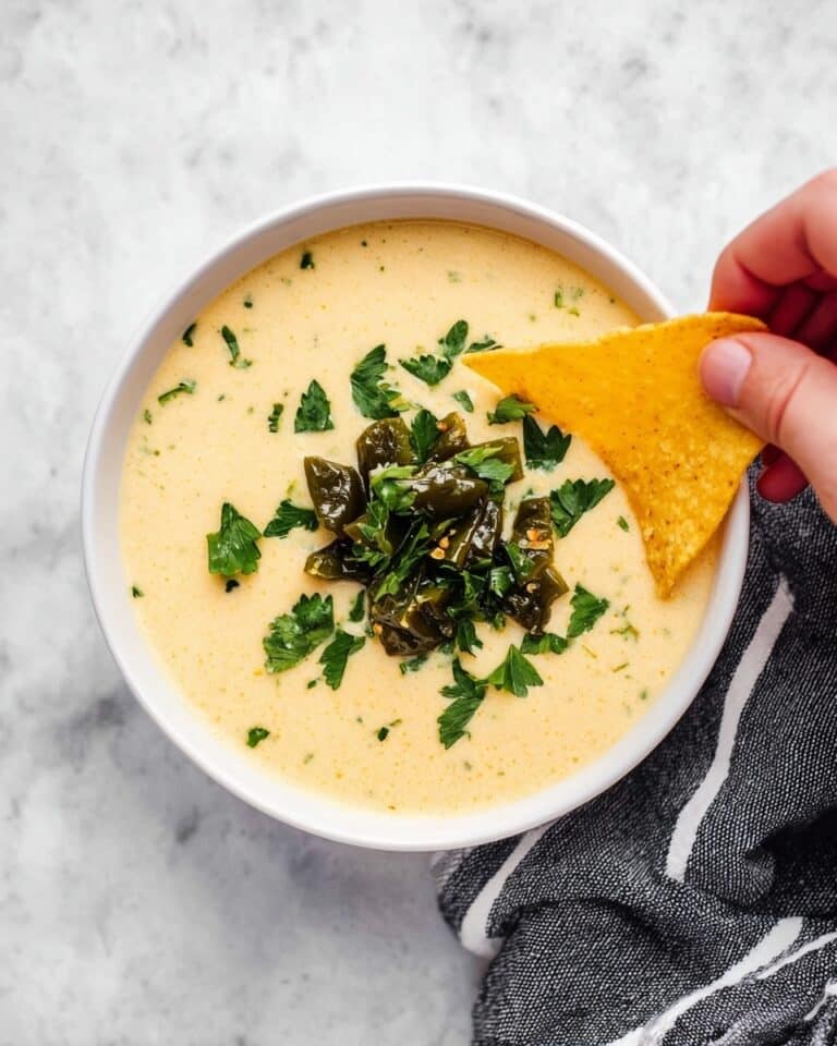 Creamy Queso Blanco with Roasted Poblanos Recipe