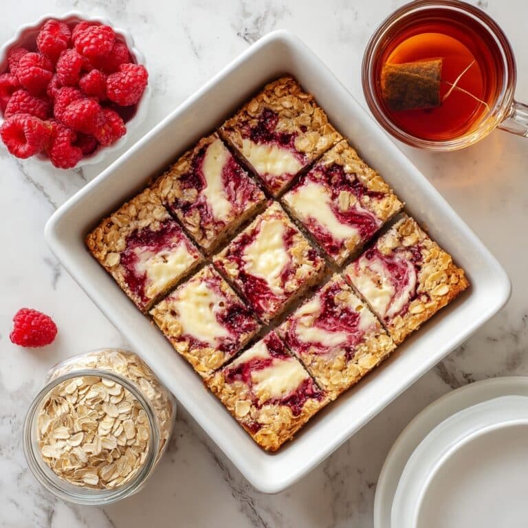 Raspberry Cottage Cheese Baked Oatmeal Recipe