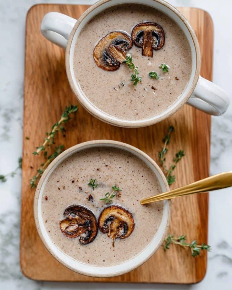 Healthy Mushroom Soup Without Cream Recipe