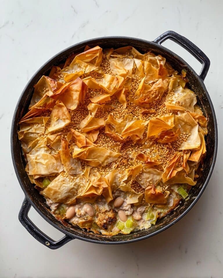 Mushroom and Black Bean Filo Pie Recipe