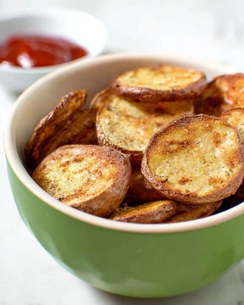 Oven Baked Crispy Potato Rounds Recipe