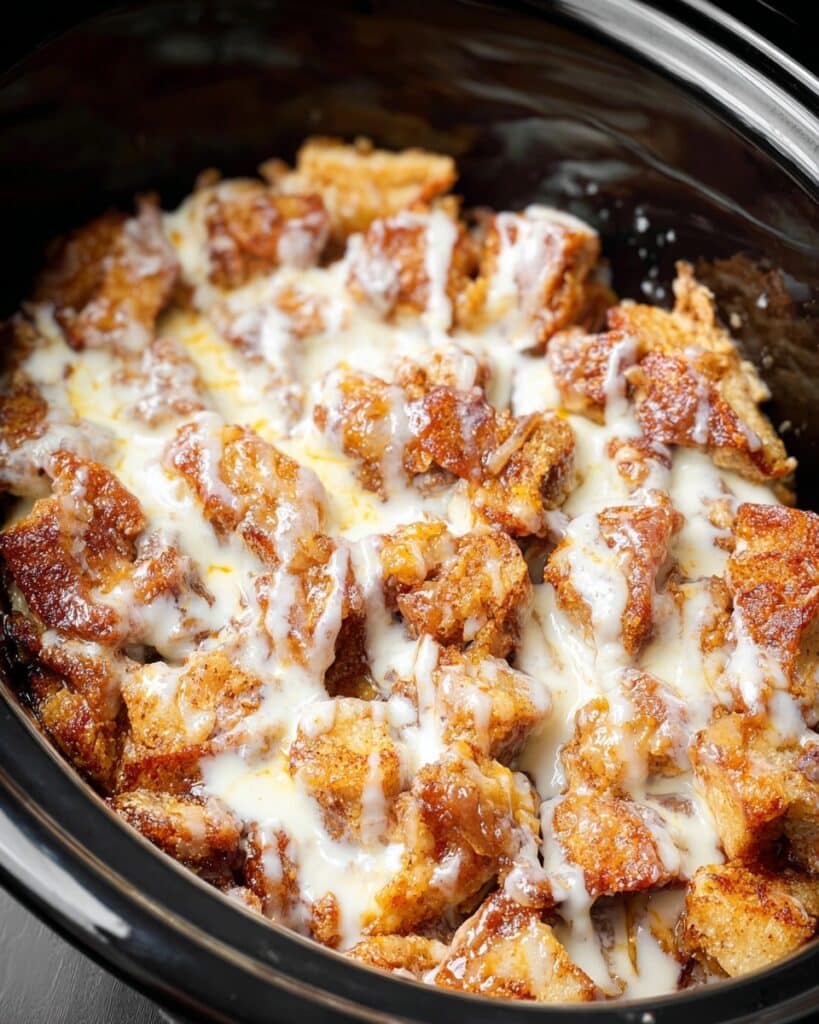 Crock Pot Cinnamon Rolls with Cream Cheese Frosting Recipe