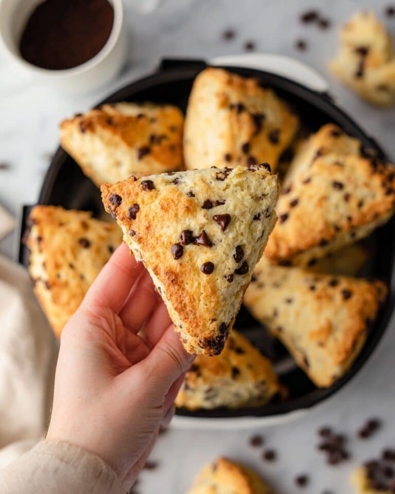 Air Fryer Chocolate Chip Scones Recipe