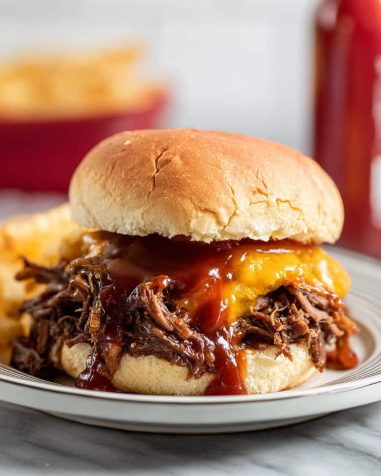 Slow Cooker Beef and Cheddar Sandwiches Recipe