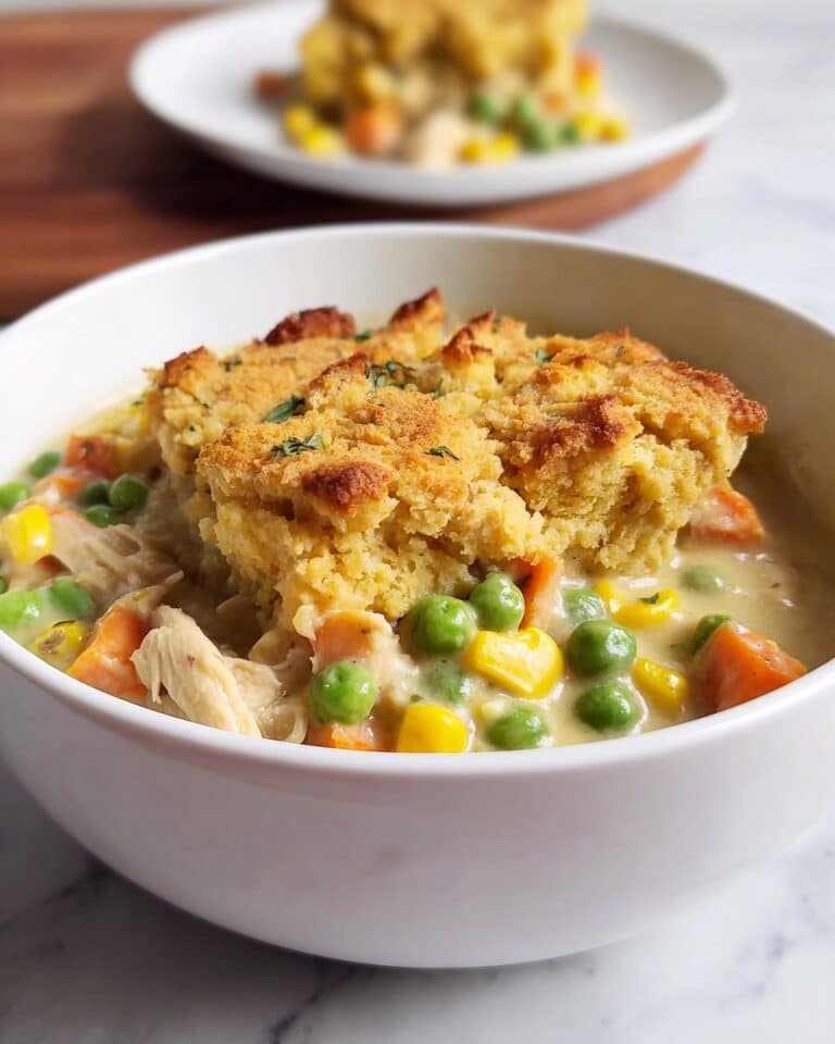 Easy Cornbread Chicken Pot Pie Recipe