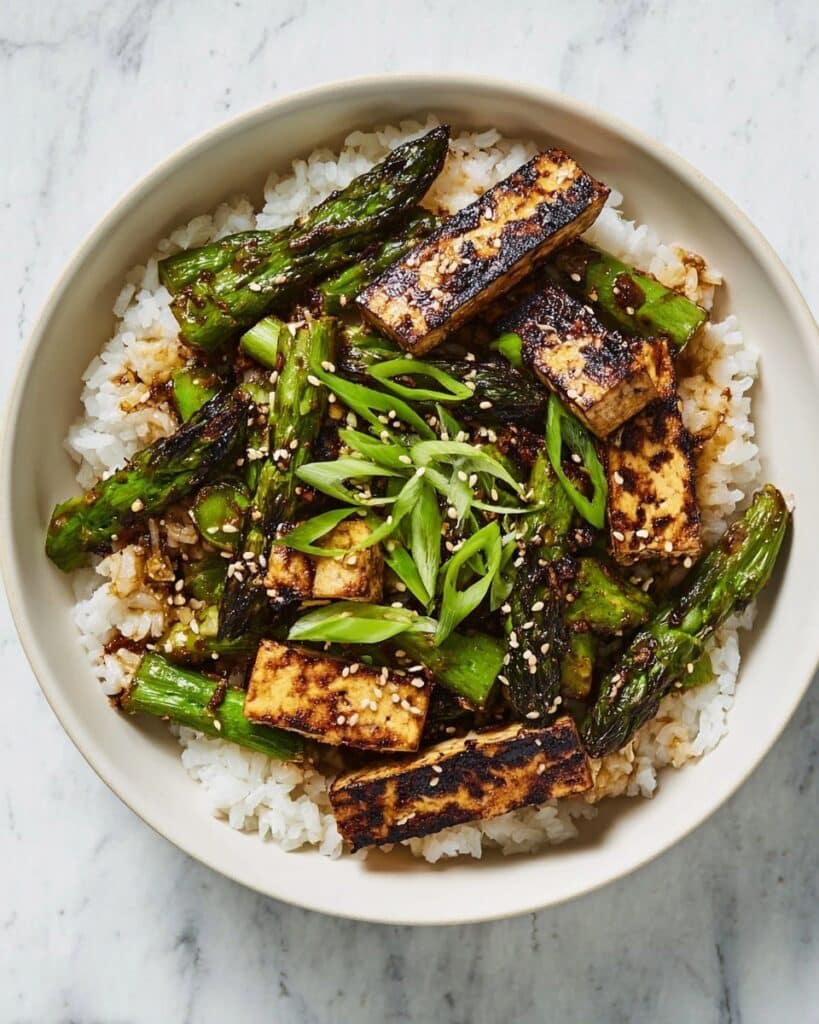 Asparagus and Tofu with Black Bean Sauce Recipe