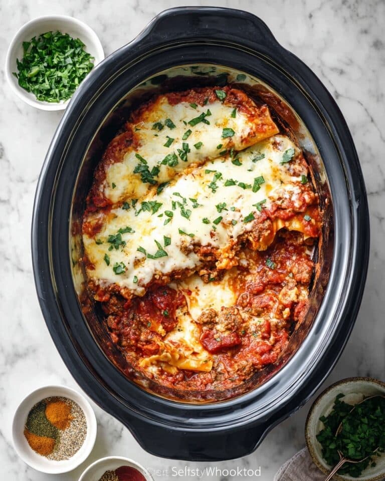 Ravioli Lasagna in a Slow Cooker Recipe