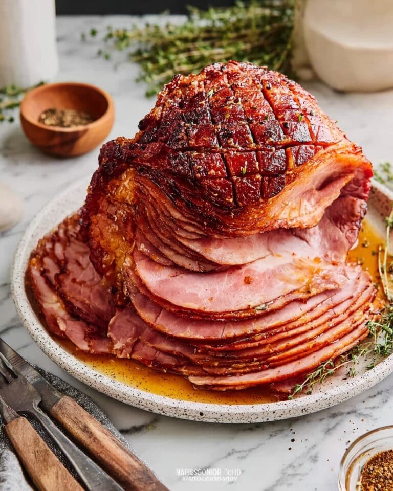 Crockpot Ham with Apricot Glaze and Rosemary Recipe