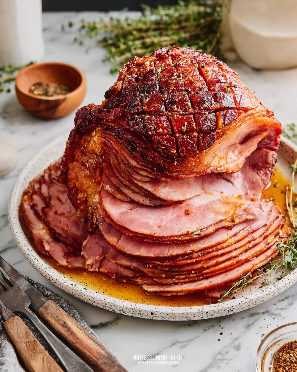 Crockpot Ham with Apricot Glaze and Rosemary Recipe