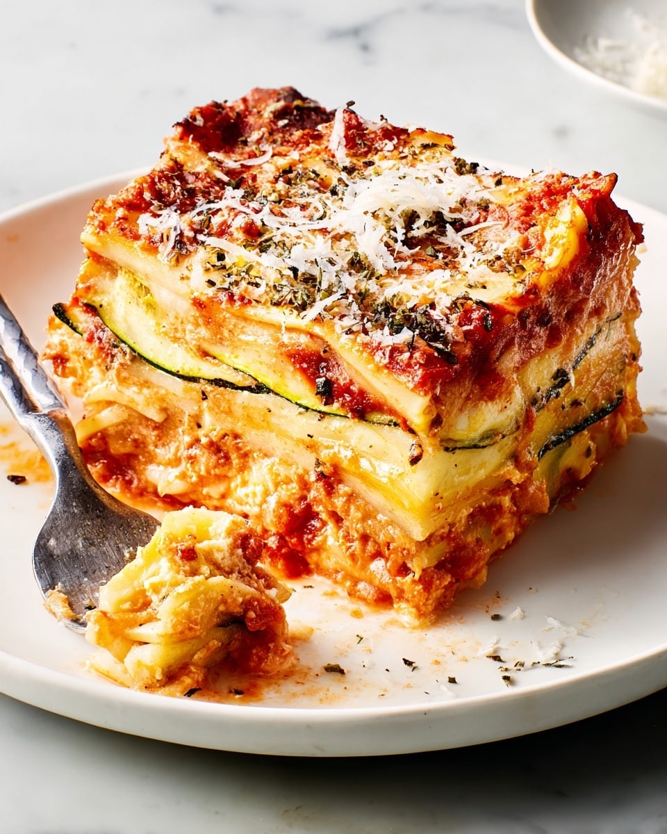 Zucchini Lattice Lasagna Recipe