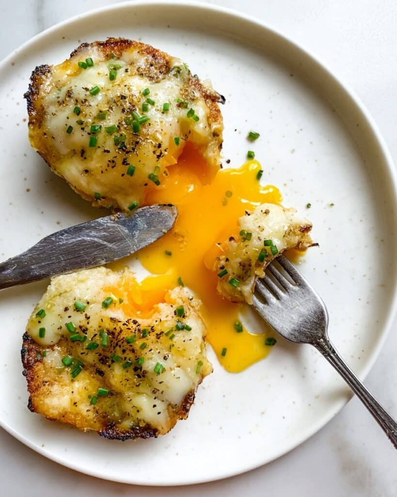 Stuffed Potatoes with Gruyère, Egg Yolks, and Chives Recipe