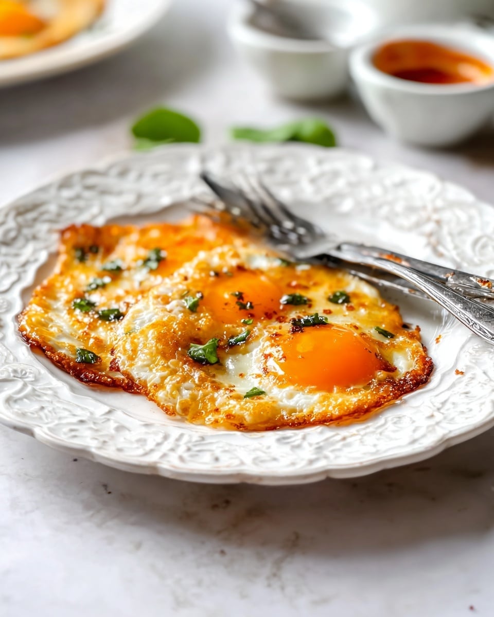 Spicy Heavy Cream Eggs with Salsa Macha and Chives Recipe