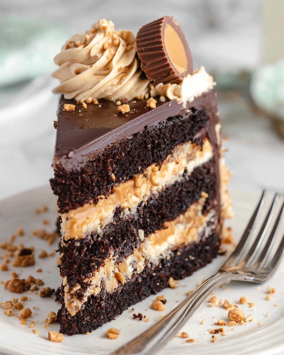 Peanut Butter Chocolate Layer Cake Recipe