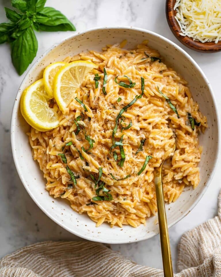 Creamy Lemon Orzo Recipe