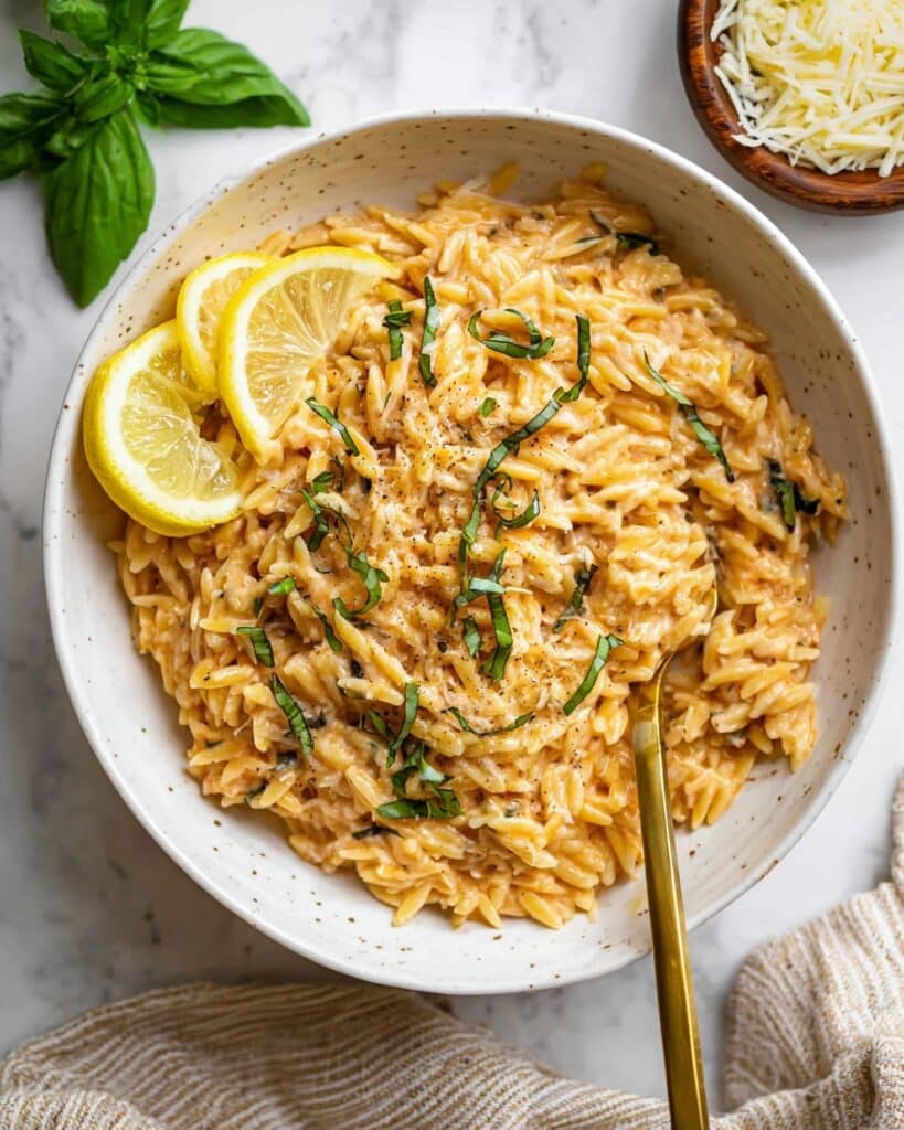 Creamy Lemon Orzo Recipe