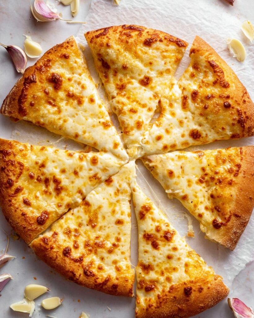 Garlic Cheese Pizza Recipe