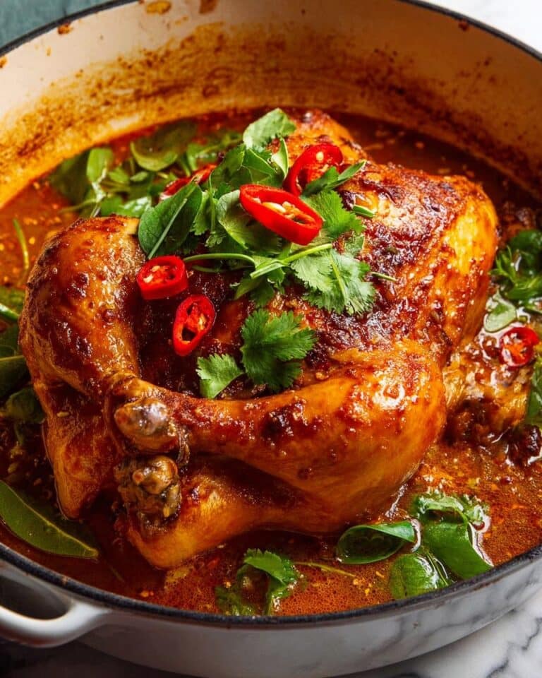 Thai Red Curry Pot Roast Chicken Recipe