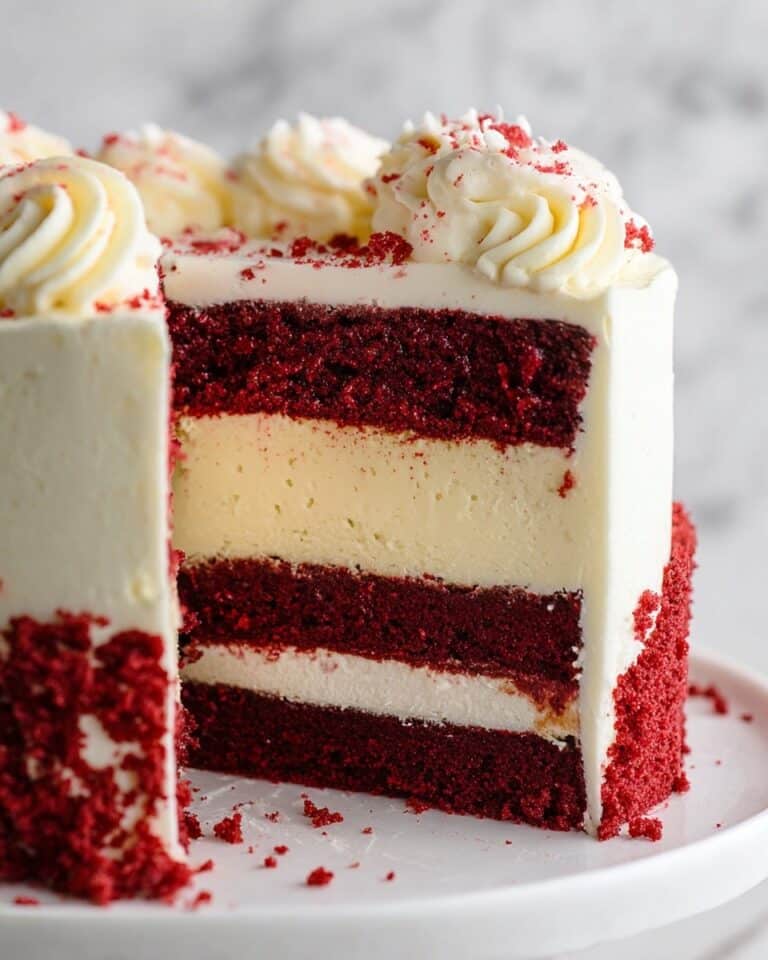 Red Velvet Cheesecake Cake Recipe