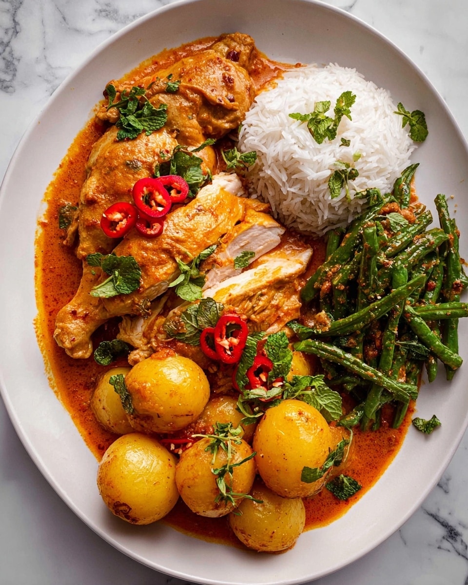 Thai Red Curry Pot Roast Chicken Recipe - Recipe Image