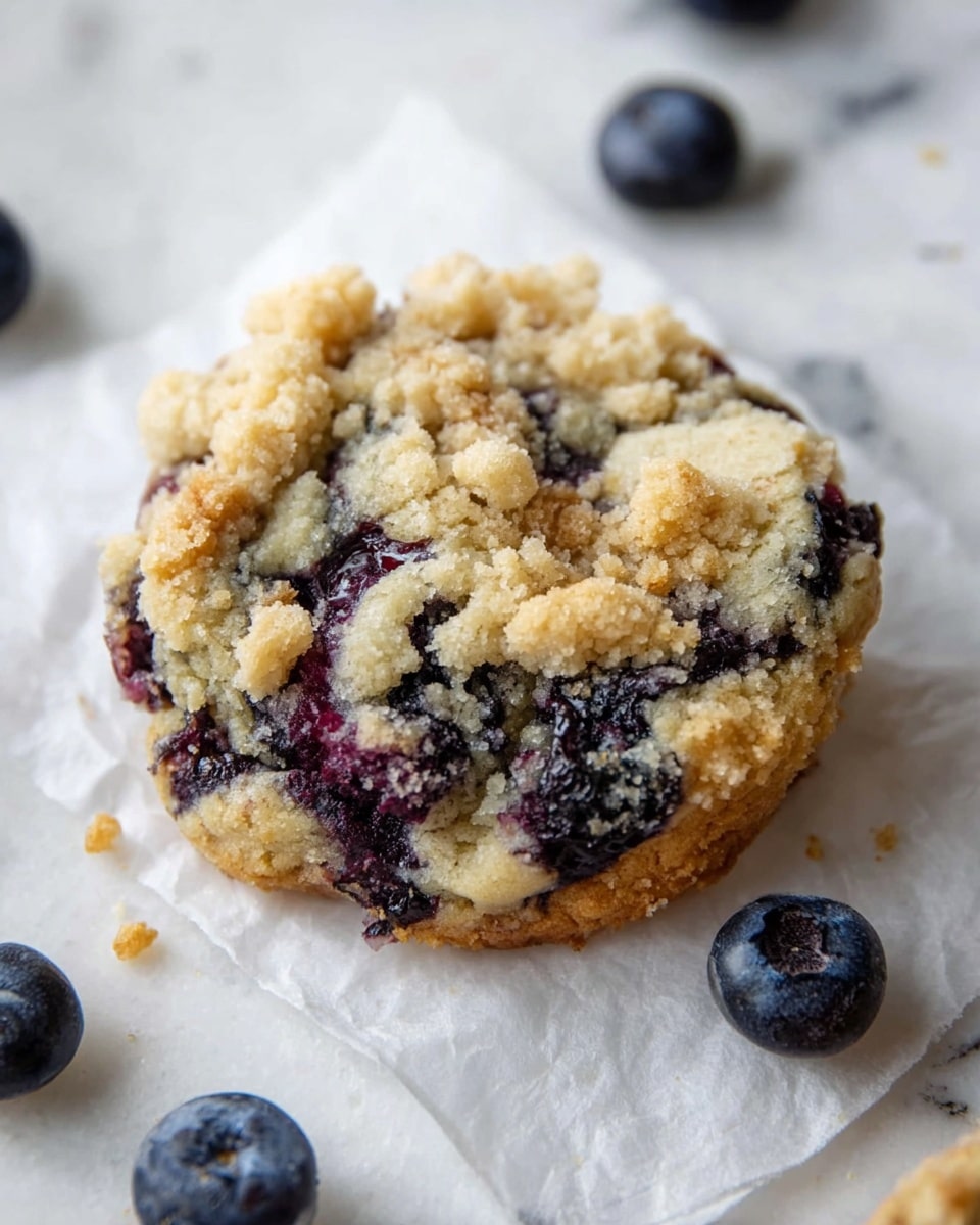 Blueberry Muffin Cookies - Crumbl Copycat Recipe - Recipe Image