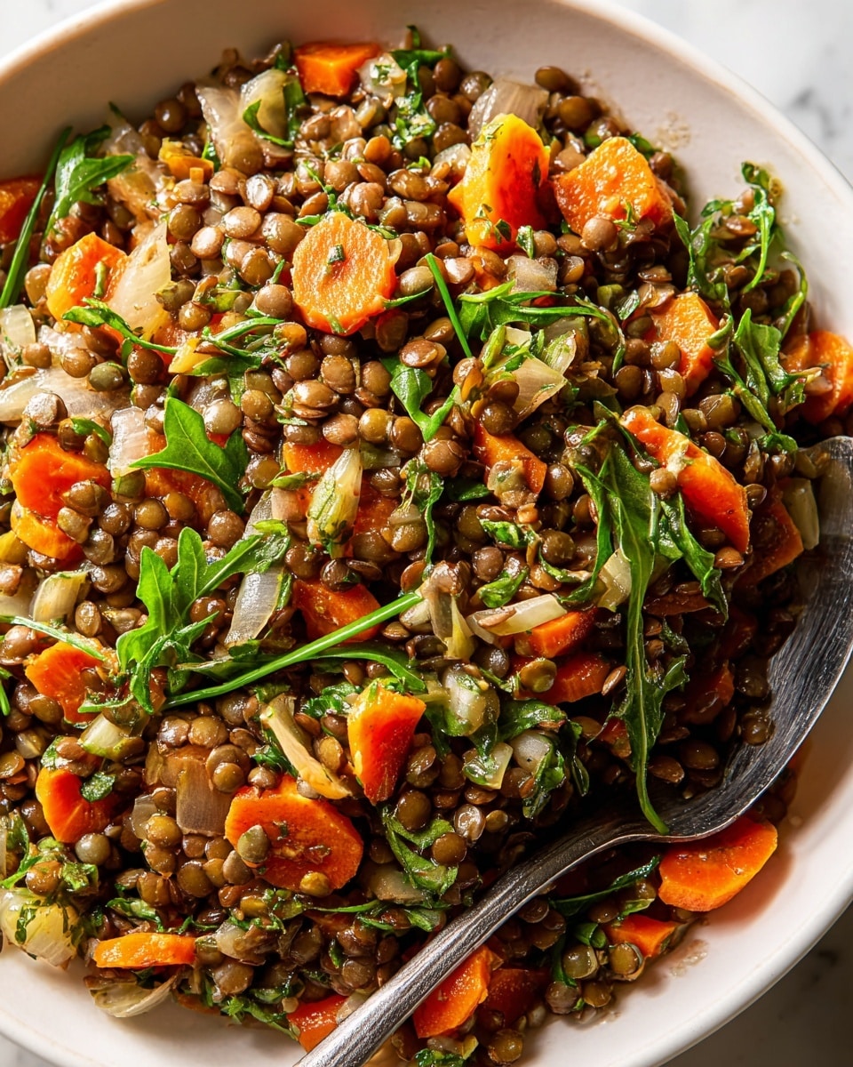 Lentil Salad with Fresh Herbs, Roasted Nuts, and Lemon Vinaigrette Recipe