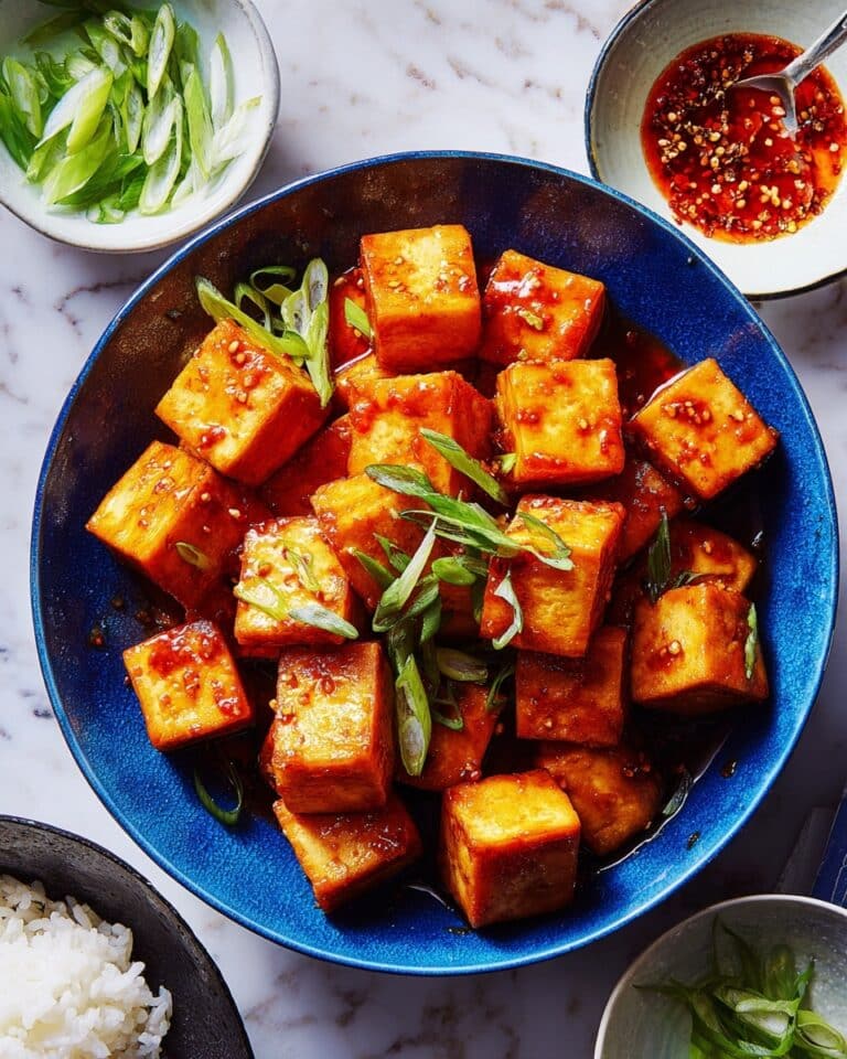 Crispy Fried Tofu with Spicy Gochujang Glaze Recipe