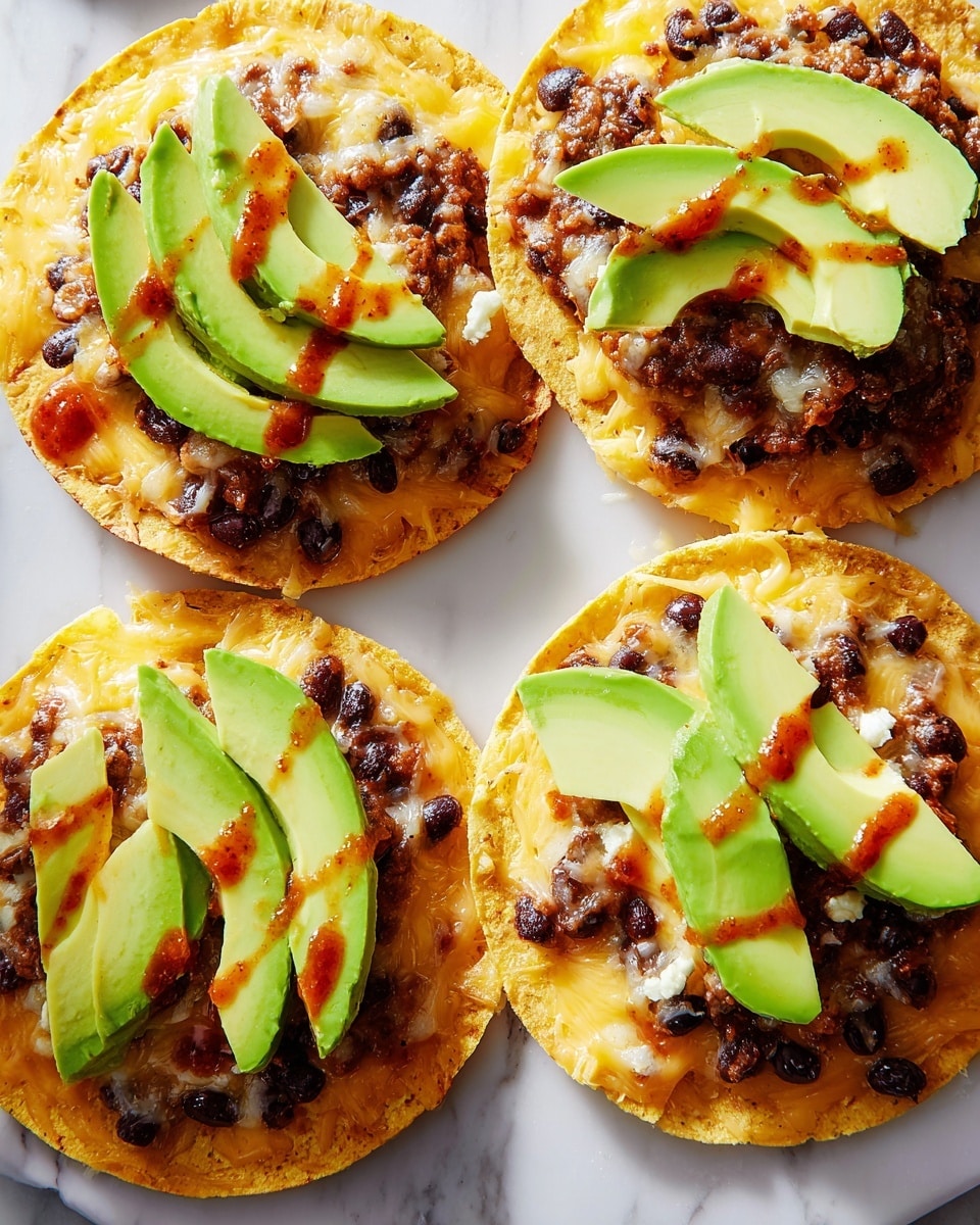 Black Bean Tostadas with Pepper Jack and Avocado Recipe