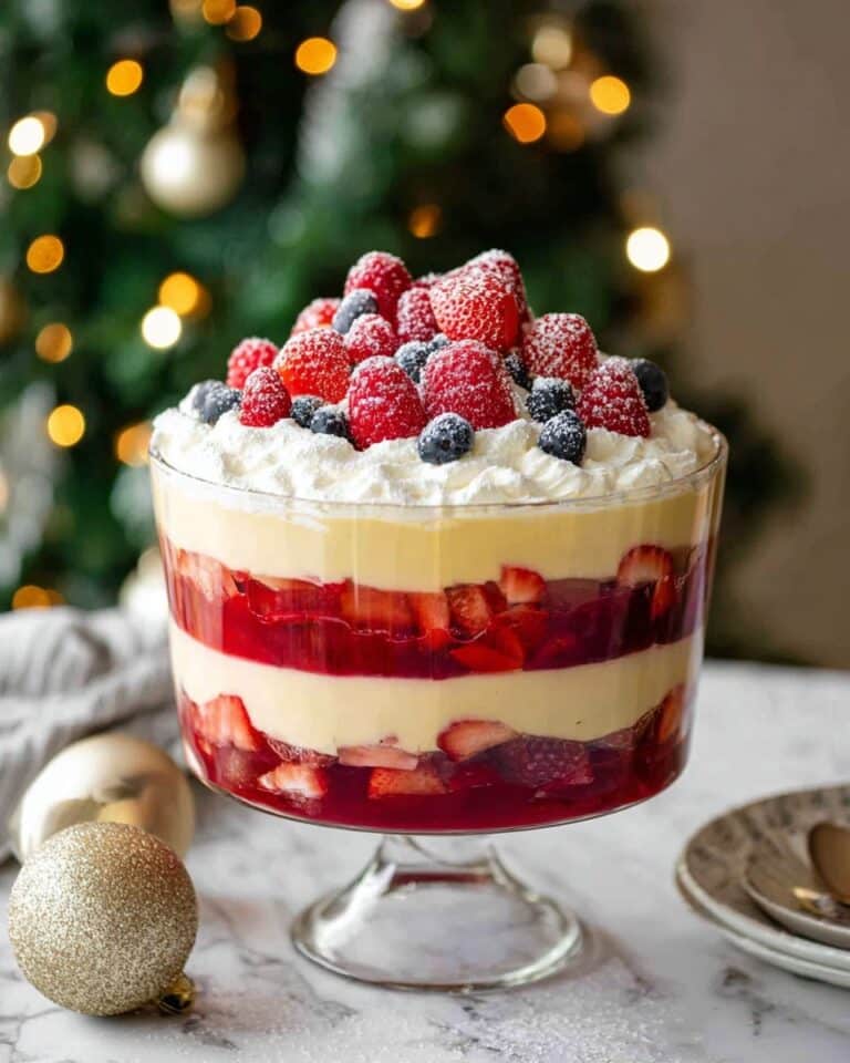 Christmas Cranberry and Berry Trifle Recipe