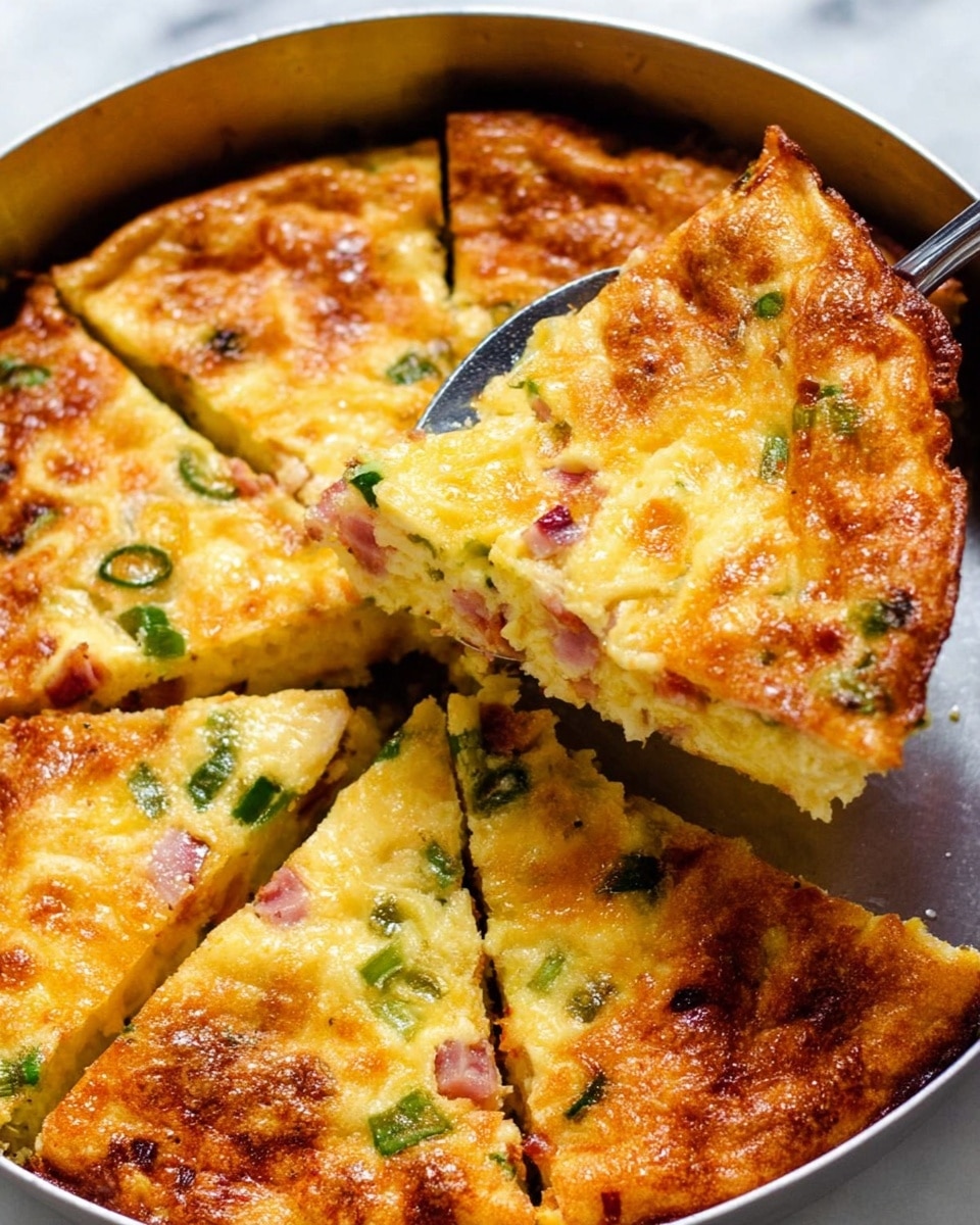 The image shows a close-up of a folded sandwich on a white plate, placed on a white marbled surface. The sandwich is made with a thick, toasted flatbread that has a light brown, slightly crispy outer crust with darker toasted patches on the top. Inside, there is a thick yellow egg layer mixed with small pink pieces of ham and some green vegetable bits, with a spread of white mayonnaise or sauce visible beneath the egg. The sandwich is cut in half, with one half stacked on the other, showing the soft, fluffy inside of the bread and the colorful filling layers clearly. Photo taken with an iphone --ar 4:5 --v 7