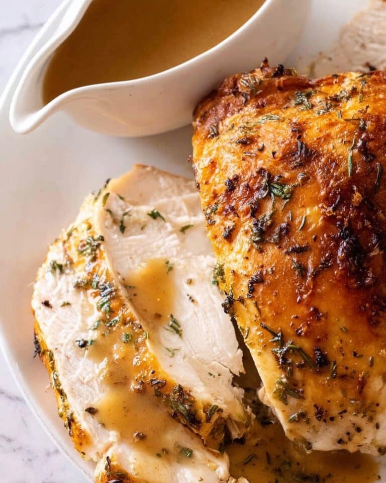 Garlic Herb Slow Cooker Turkey Breast Recipe