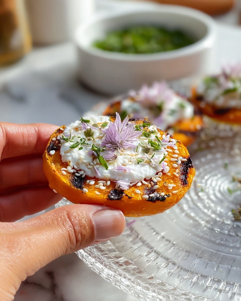 Grilled Apricots with Honey Glaze and Cheese Rosettes Recipe