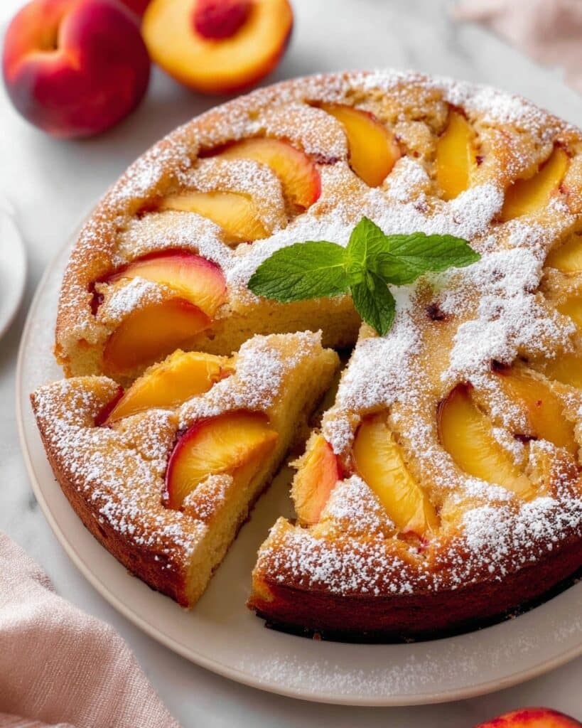 Fresh Peach Cake Recipe