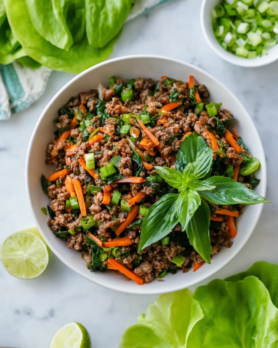 Juicy Thai Beef Lettuce Cups Recipe
