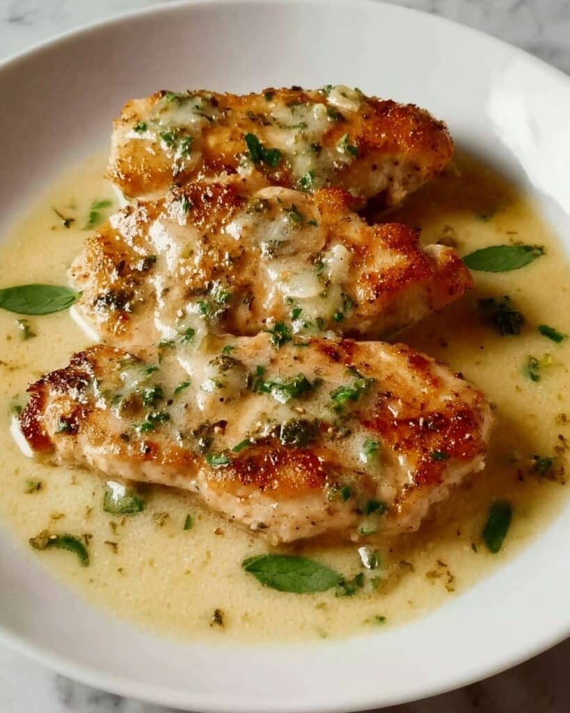 Creamy Garlic Butter Parmesan Chicken Recipe
