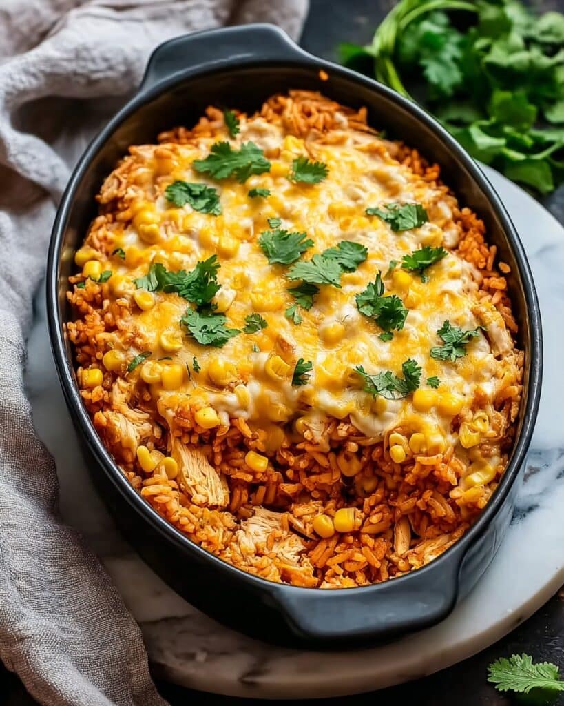 Chicken Enchilada Rice Casserole Recipe