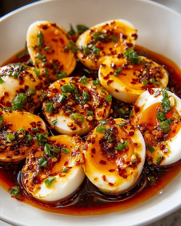 Spicy Chili Garlic Deviled Eggs Recipe