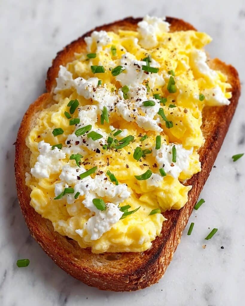Easy 6-Ingredient Egg and Ricotta Toast Recipe
