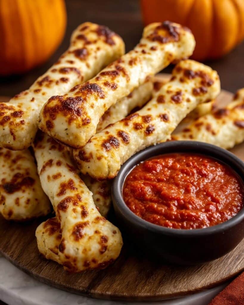 Cheesy Halloween Breadstick Bones Recipe