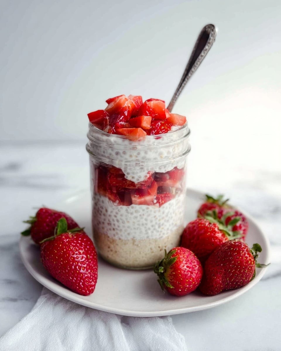 Strawberry Cheesecake Chia Pudding Recipe