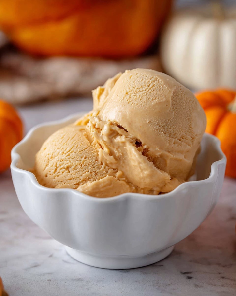 Ninja Creami High Protein Pumpkin Ice Cream (Made with Cottage Cheese) Recipe