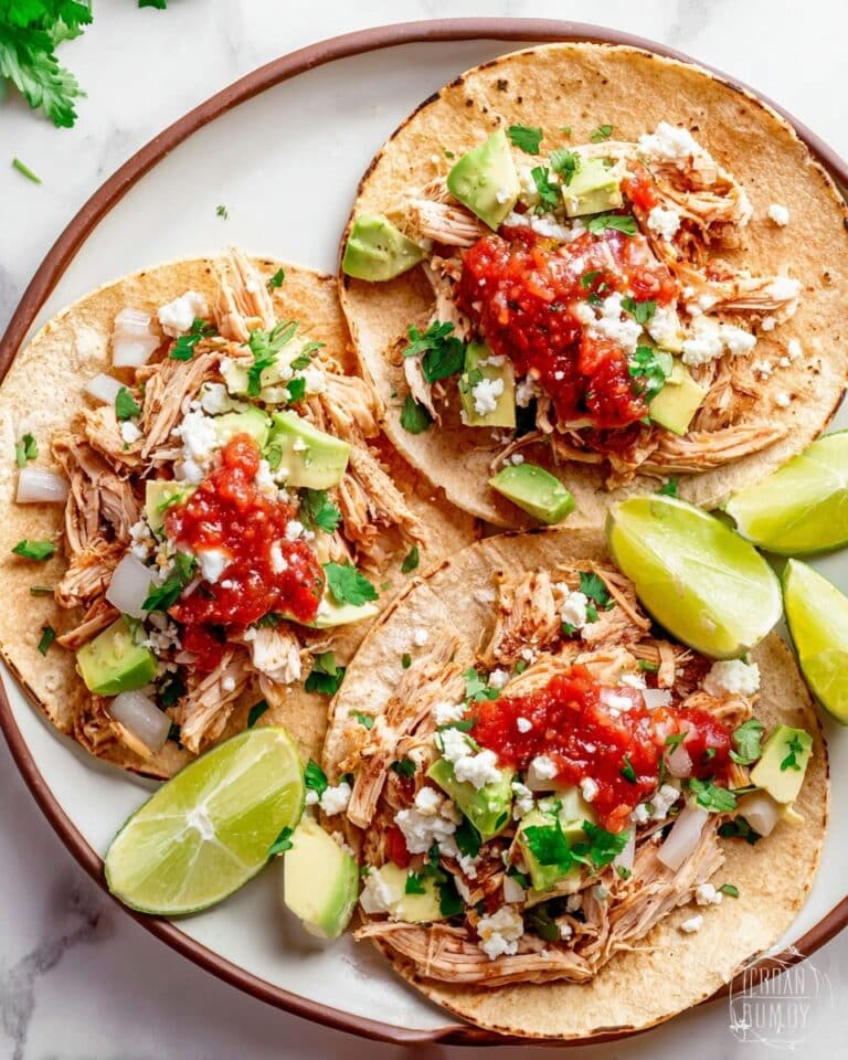 Shredded Chicken Tacos (Crock Pot) Recipe