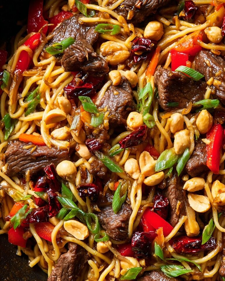 Kung Pao Beef Lo Mein Recipe